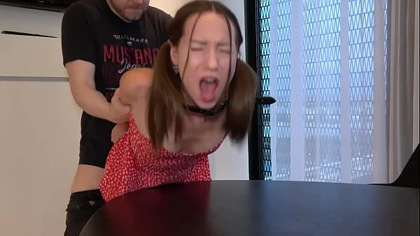 Tiny Teen Gagged, Bound And Fucked ROUGH - Kate Quinn