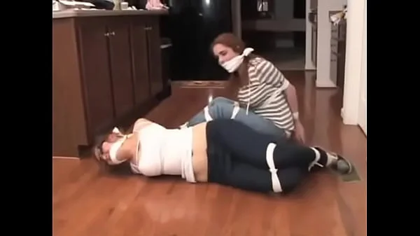 SeXy Babysitters Pixie (pXe Katie Powers) & Ashley Graham ALL Tied UP & GaGGeD!