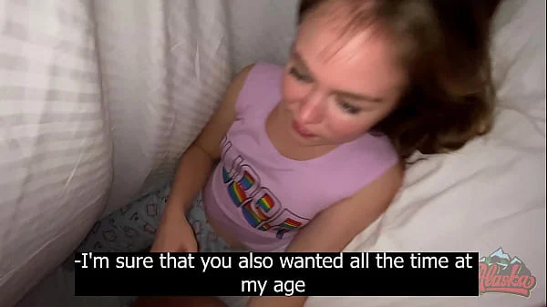 I FUCK MY STEPBROTHER UNDER THE BLANKETS AND CUM