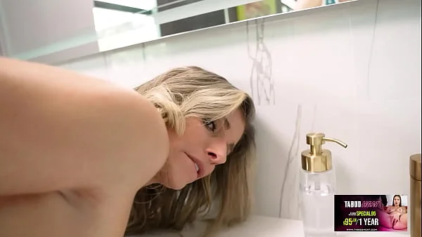 Step Mom Cory Chase Shows Me her Bald Pussy and Lets Me fuck Her ass in the Shower