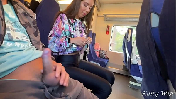 A stranger showed me his dick on the train and I sucked in public