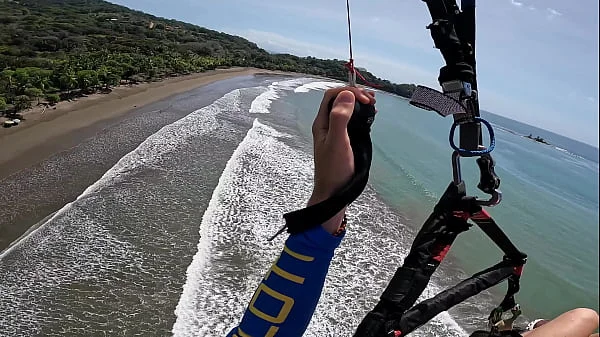 Wet and Messy Extreme SQUIRTING while PARAGLIDING 2 in Costa Rica