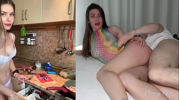LIFE OF A STUDENT - Enjoying Tasty Food And Cock - Princess Alice