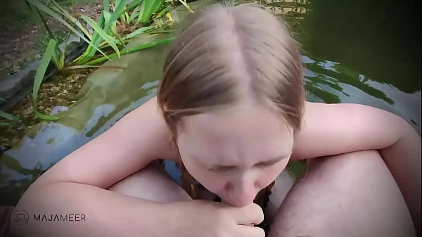 Hot Fuck with Creampie on the pond!   SQUIRT!!