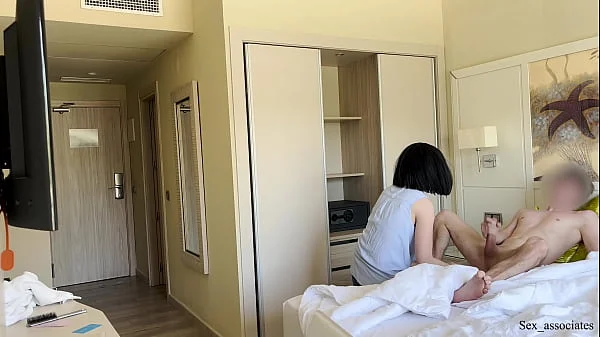 PUBLIC DICK FLASH. I pull out my dick in front of a hotel maid and she agreed to jerk me off.