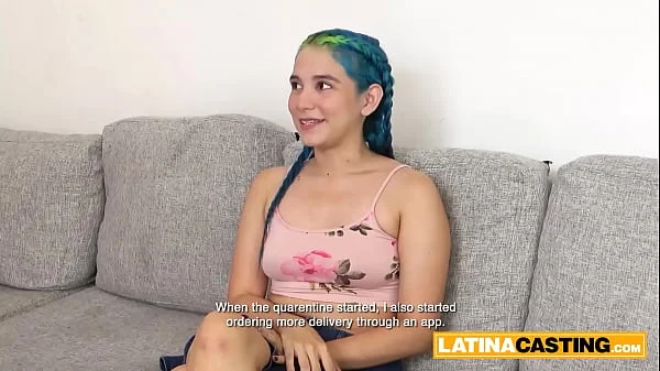 cute 18 year old egirl latina rough anal in fake job interview