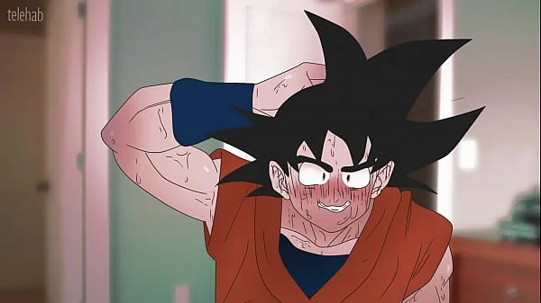 Bulma was tired after masturbation, but the break was interrupted by Goku ! Hentai dragon ball - anime cartoon 2d ( porn )