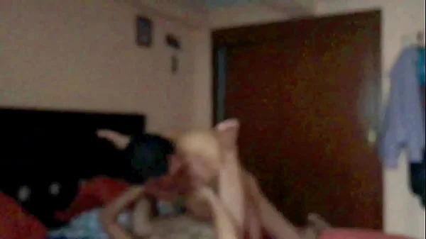 My wife in her first threesome