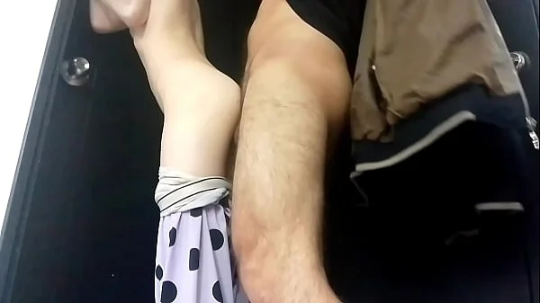 We fuck standing up and sitting down, my wife gets creampie...beautiful pussy until he ejaculates inside her