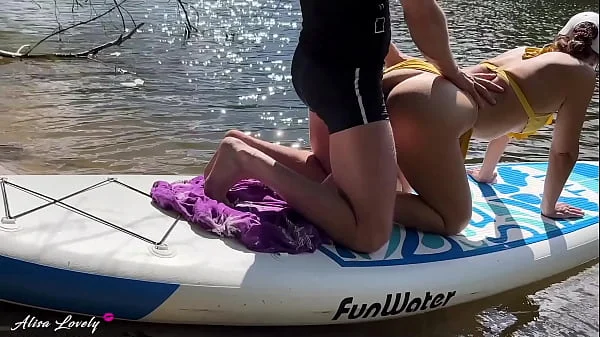 What a Beautiful Sunny Day for Fucking Stepsister During a River Walk on the Outdoor