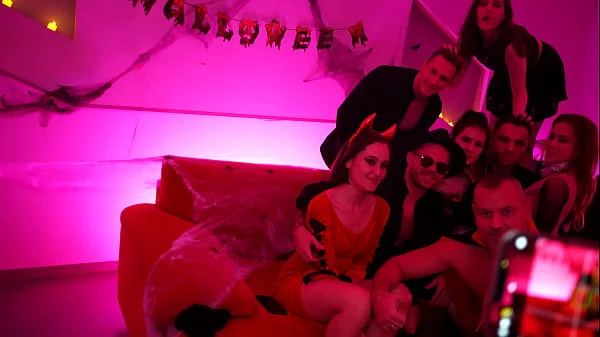 2 hour HALLOWEEN Group ANAL PARTY ! Girly and Male PISSING