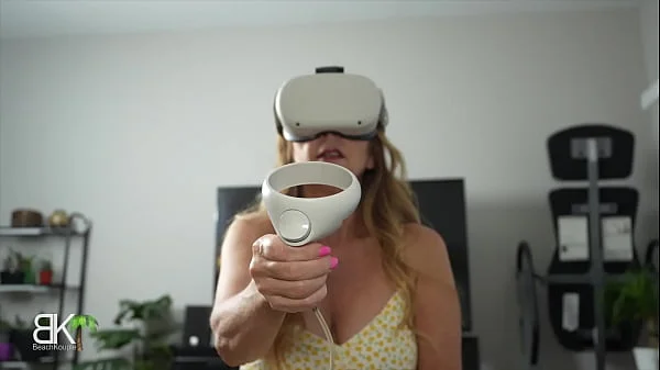 Dumb StepMom Tricked by VR Gamer StepSon - 3of3