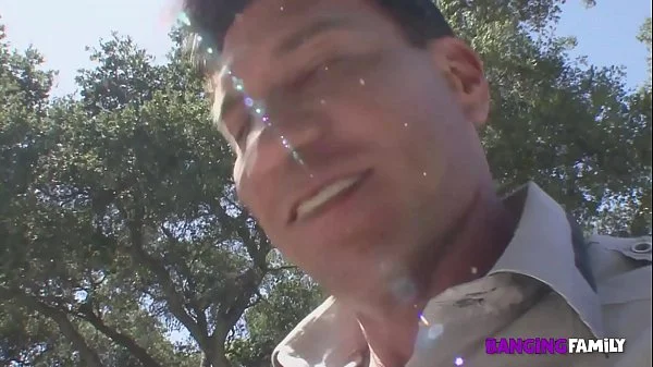 Banging Family -  After Being Caught Naked by the Pool