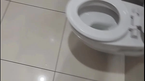 Couple caught fucking in public toilets