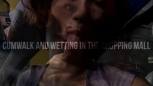 CUMWALK and WETTING in the SHOPPING MALL
