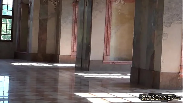 Ewa Sonnet Naked in a Monastery Colorful Version HD Full Frontal and Back Nude Walking Video