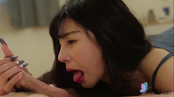 Chinese horny girl Ranako fucks with boyfriend at home.