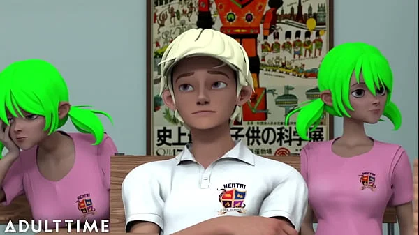 ADULT TIME - Hentai Sex University Prodigy Dominates Principal's Pussy For His Midterm Exam