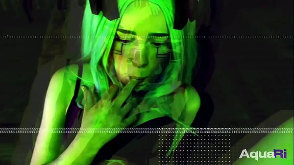 Rebecca from Cyberpunk jumped on my dick