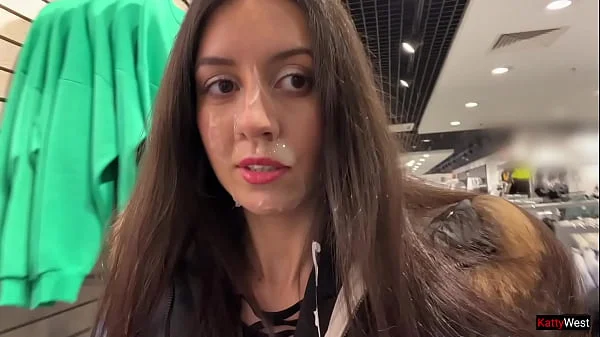 Cumwalk in Public Shopping Mall