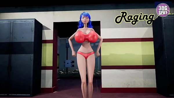 3DGSPOT - Big Titties Teen Gets DP By Two Footbal Players In The Locker Room! 3D CARTOON PORN!