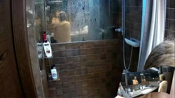 Voyeur Shower bathroom - 2 girlfriend showering together