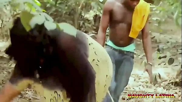 BBW BIG BOOBS AFRICAN CHEATING WIFE FUCK VILLAGE FARMER IN THE BUSH - 4K HAEDCORE DOGGY SEX STYLE