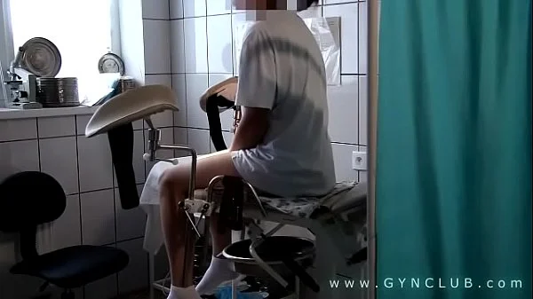 Orgasm on gyno chair