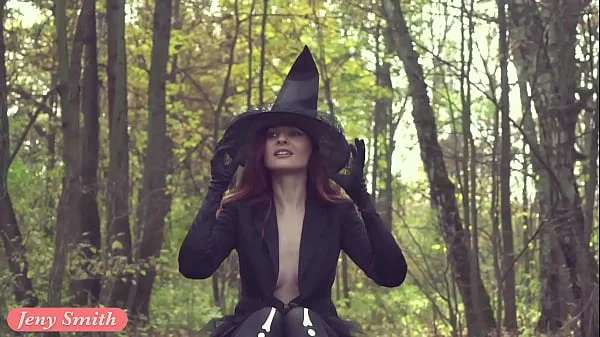Take off my Halloween costume. Jeny Smith naked in forest