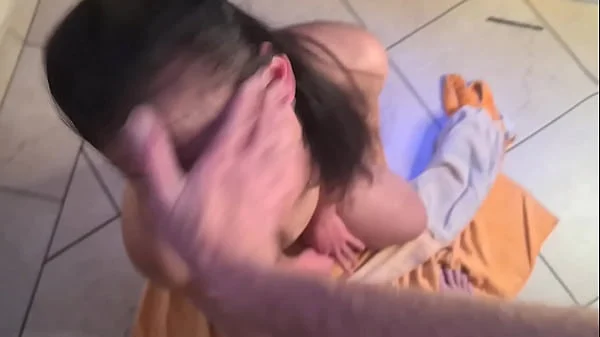 Stupid whore gets b. face fuck | slapped | spat and pissed on