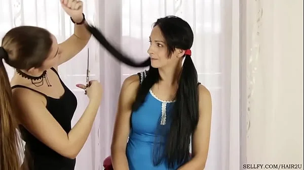 Girl has her hair cut as punishment for using her sister's hairbrush