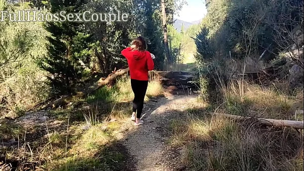 I Spy A Petite In The Woods Handjob Cock Cumshot