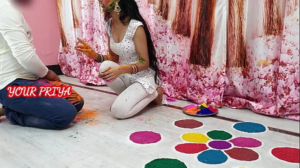 Holi special: Indian Priya had great fun with step brother on Holi occasion