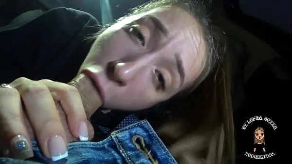 Girl Sucked Hard Dick Of A  In A Car