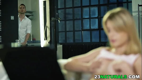 Freya Mayer get caught while watching porn by Raul Costa