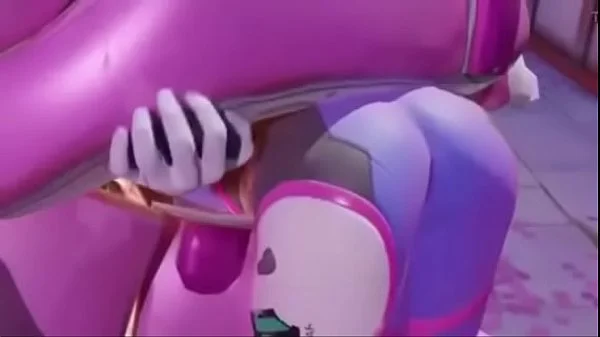 D.va gets stuck in mech and gets fucked