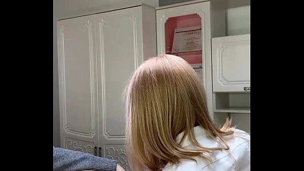 The beauty came for a deep bikini waxing, most likely she is getting ready for hot sex