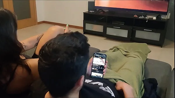 my step sister caught me masturbating and watching porn so she made me a blowjob