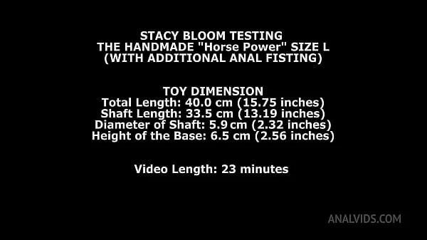 Stacy Bloom Testing The Handmade Horse Power Size L (With Additional Anal Fisting) TWT053