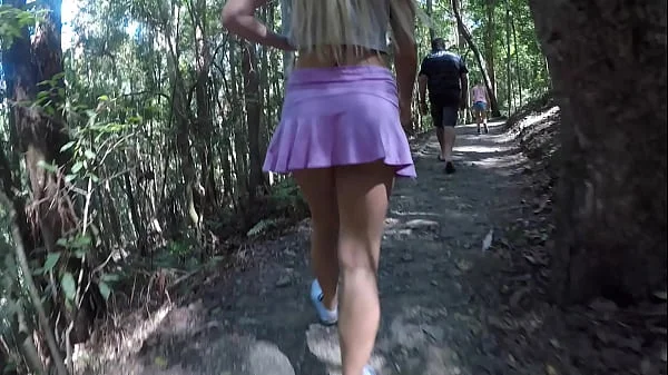 SecretCrush - Flashing In Public Waterfall Leads to Pussy Fuck 2017