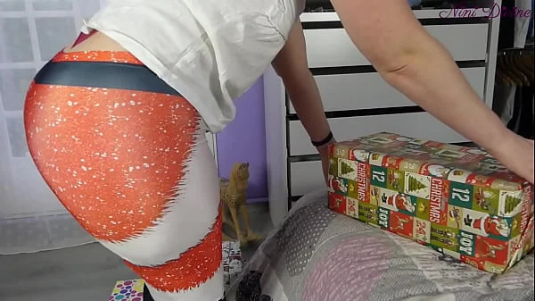 I celebrate Christmas with my huge cock and fucking my step sister's huge ass!