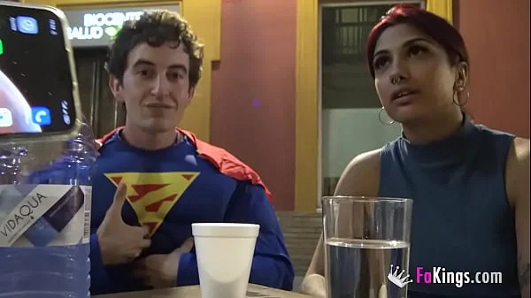 She thought she would fuck a performer, but instead she's fucking SUPERMAN!!