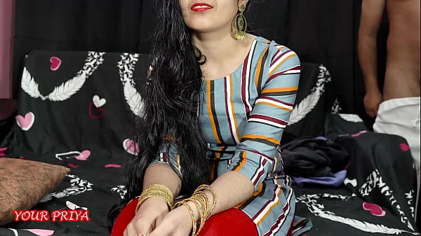 Indian cute girl had deep blowjob and cowgirl fucking after she secretly saw while | clear Hindi audio | your Priya