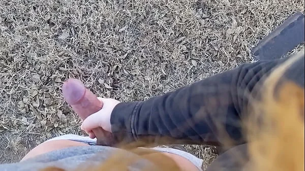 Outdoor handjob