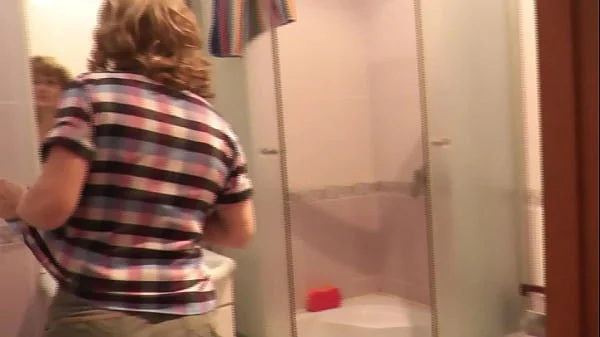 What does wife when husband is away? Sexy mommy Milf Frina her typical one day. Treason. Sex. Naked at home. Whore wife Slut. Cuckold. Hairy pussy. Natural tits Milf. Shower cabin. Bathroom. Homemade porn