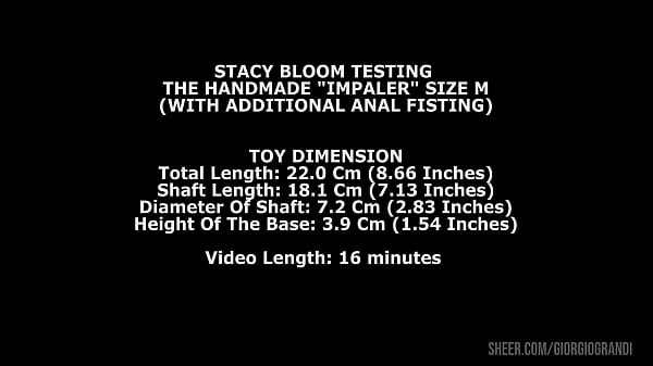 Stacy Bloom Testing The Handmade Impaler Size M (With Additional Anal Fisting) TWT156