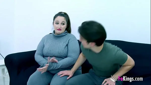 Nasty casting to a BIG BOTTOMED BABE! Chrystal and her amazing CURVY BODY