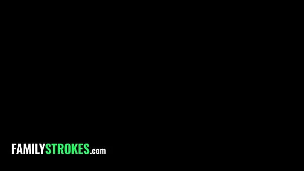 FamilyStrokes - Busty Stepsis Sneaks To Her Stepbro's Room For A Quickie After Passionate Shower