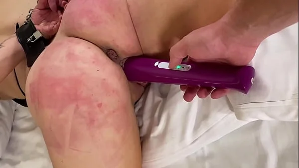 Spanking my Ass when Im Bondages and All Magic Wand inside my Pussy Full in Premium