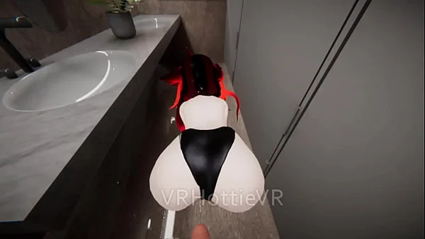 Public Restroom Suck And Fuck Red Head POV Lap Dance VRChat ERP